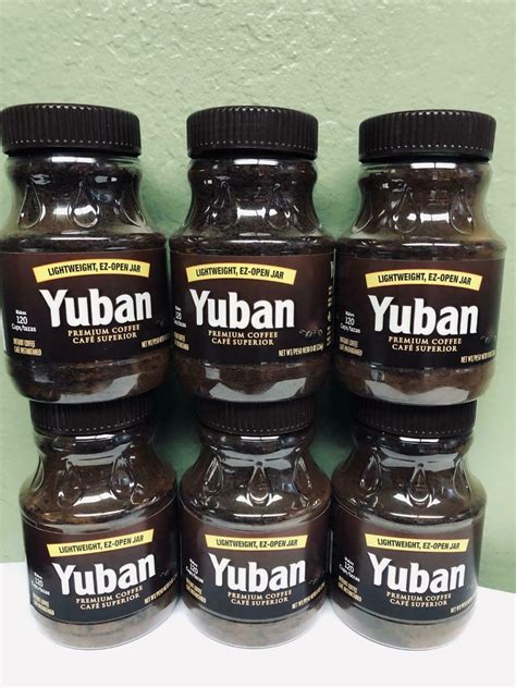 6 Yuban Premium Instant Coffee With Light Weight E Z Open Jar 8oz