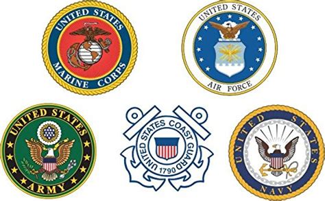 Buy Branches Service Combo Pack Decals Military Veteran Served Window