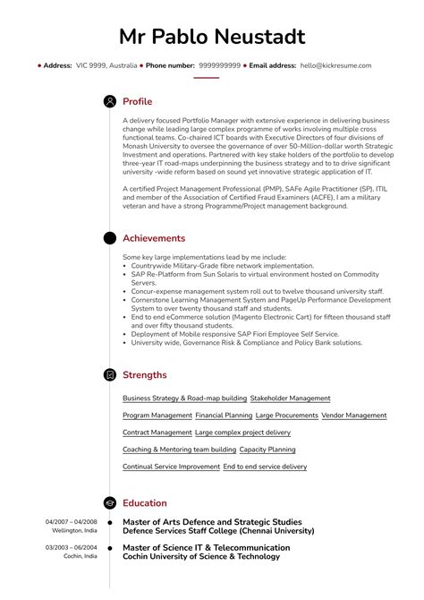 Resume Examples By Real People Senior Project Manager Resume Sample