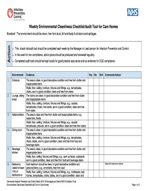 Nursing Home Safety Audit Checklist My Bios