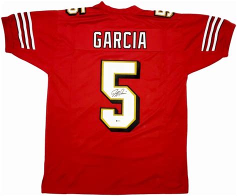 Jeff Garcia Autographed Signed San Francisco 49ers Red Jersey Beckett