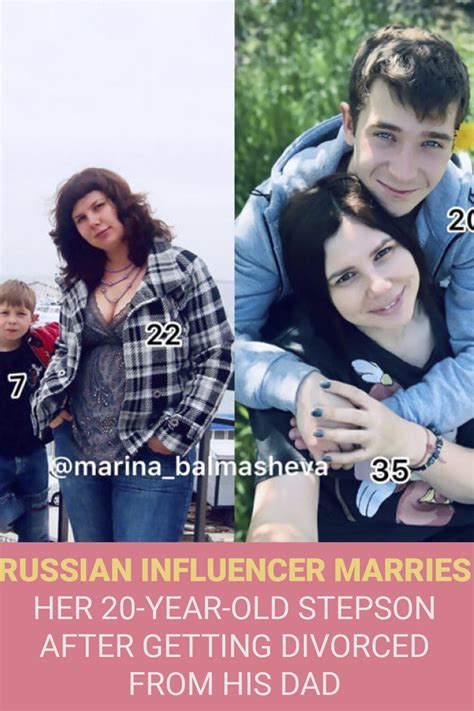 Russian Influencer Marries Her 20 Year Old Stepson After Getting Divorced From His Dad Getting