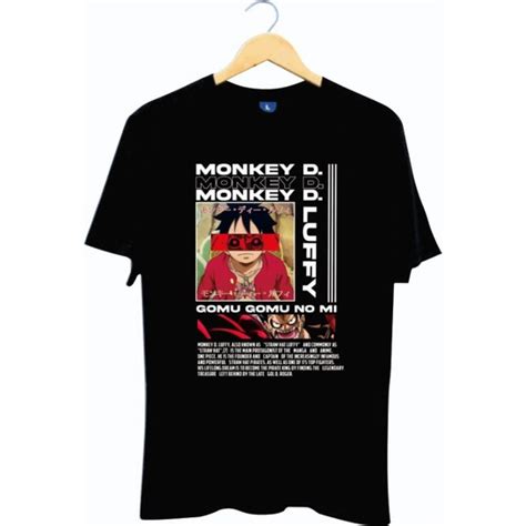 Jual Ar Kaos Distro Animasi One Piece Luffy Baju Anime Kartun One