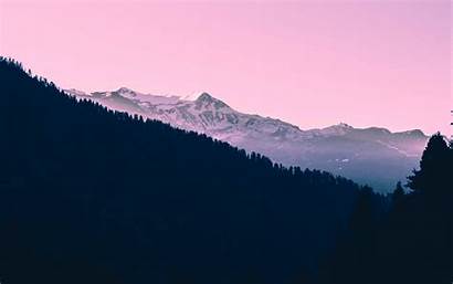 Mountain Mountains Sunset 4k Trees Wallpapers Sky