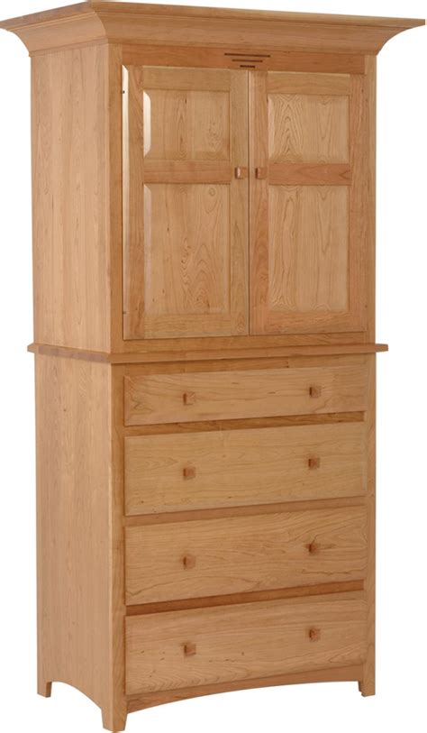Amish Classic Shaker Large Armoire with Four Drawersfrom