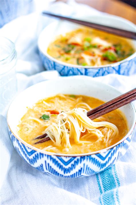 If you like pho, this is very close to it but with thai flavours! Thai Curry Noodle Soup with Chicken | An Easy Weeknight ...