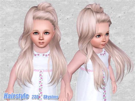 The Sims Resource Skysims Hair Toddler 230gu