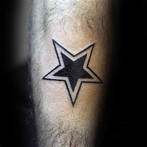 40 Simple Star Tattoos For Men Luminous Ink Design Ideas