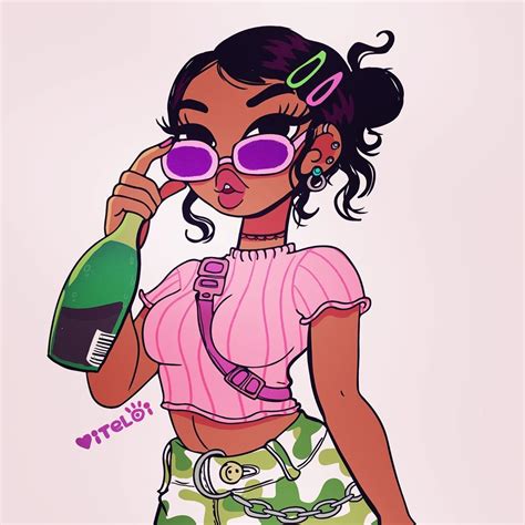 Eloi On Instagram Summer Wine 🍷🌙 Black Girl Art Black Girl