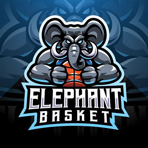 Elephant Esport Mascot Logo Design 2597018 Vector Art At Vecteezy