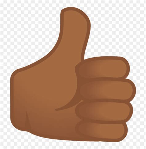 Black Hand Thumbs Up Emoji