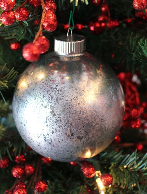 Mercury Glass Christmas Tree Ornaments Two Sisters