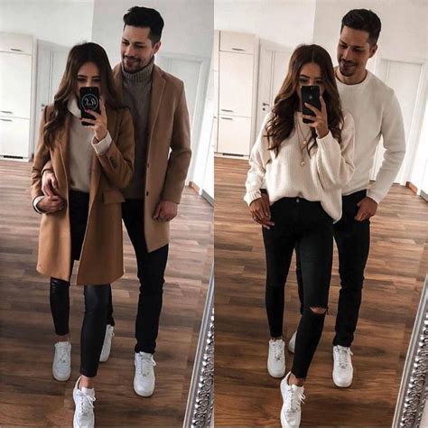 Matching bios for couple matching bios for couples matching couple bios. Which one 1 to 2 ??😍 Follow | Matching couple outfits, Couple outfits, Cute couple outfits