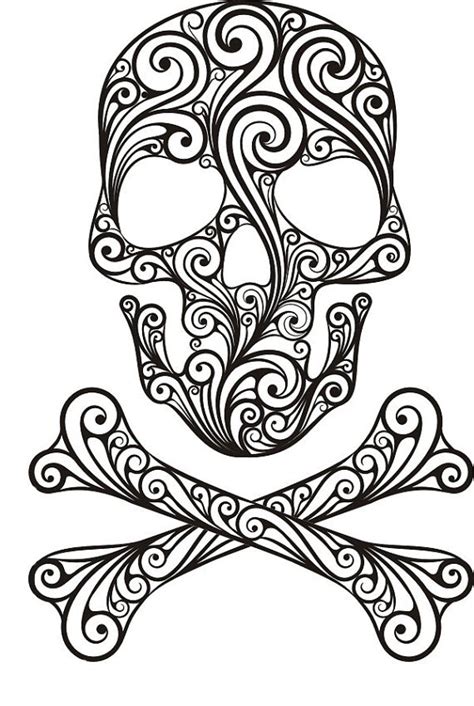 Coloring Pages For Adults Skulls Adult Coloring Pages Skulls
