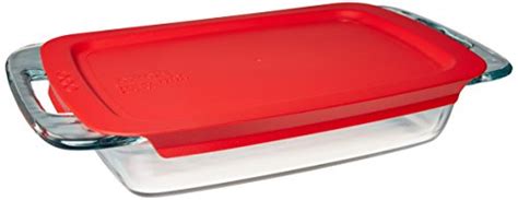 Pyrex Easy Grab Glass Bakeware Set With Red Lids 4 Piece Takencity