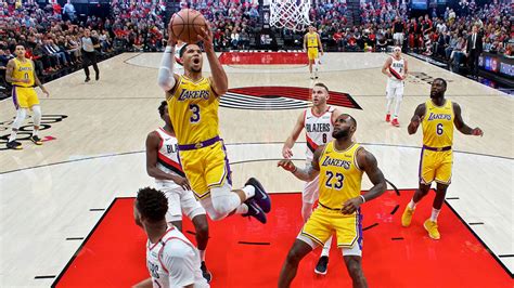 Lebron S Debut Portland Spoils James First Game With 128 119 Win Over Lakers Abc7 Los Angeles