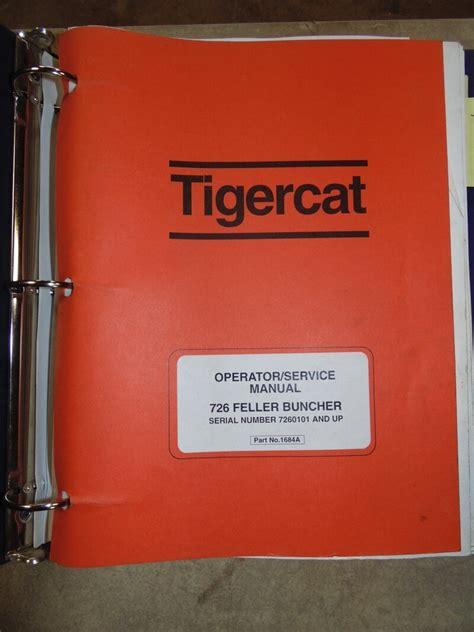 Tigercat Feller Buncher Operator Service Manual Used Equipment