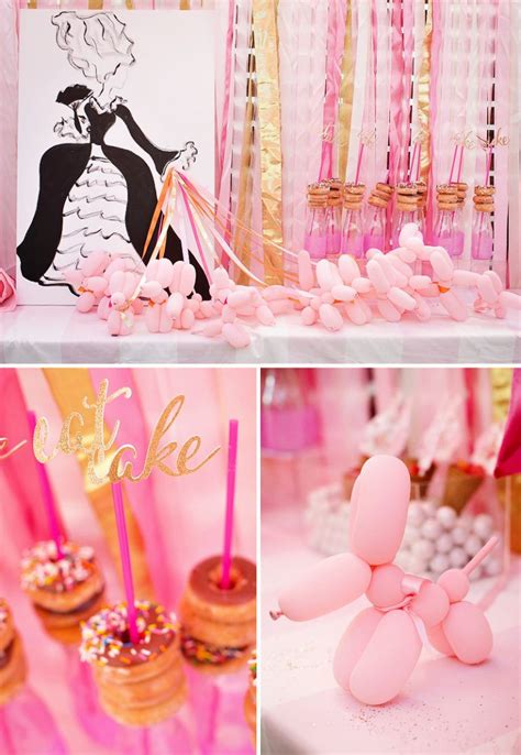 Marie Antoinette Inspired Birthday Party Pink Gold And Glitzy