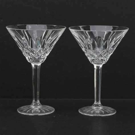 Waterford Crystal Lismore Martini Glasses Ebth