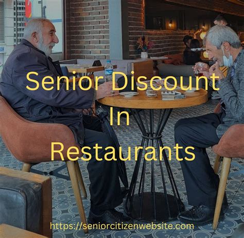 Restaurants With Senior Citizen Discounts