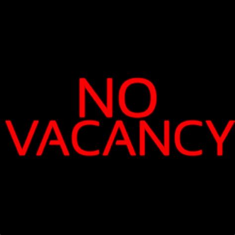 Red No Vacancy Neon Sign ️