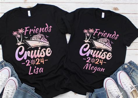 Personalized Friends Cruise Shirt 2024 Cruise Squad Tshirt Custom
