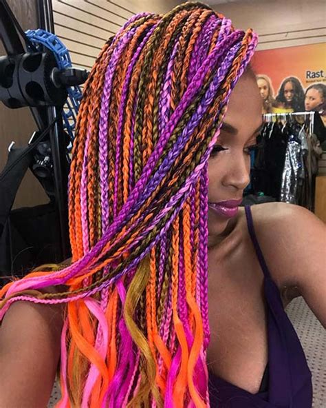 43 Pretty Box Braids With Color For Every Season StayGlam