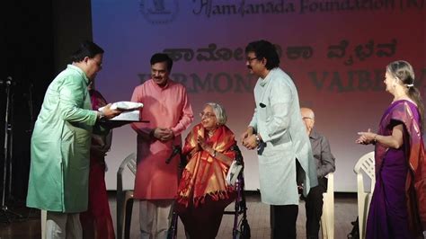 Smt Coomie Sam Kasad Mumbai Ragamalika Award 2023 Hamsanada