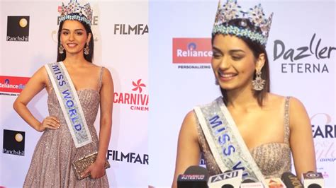 Miss World India 2017 Manushi Chhillar At Filmfare Glamour And Style
