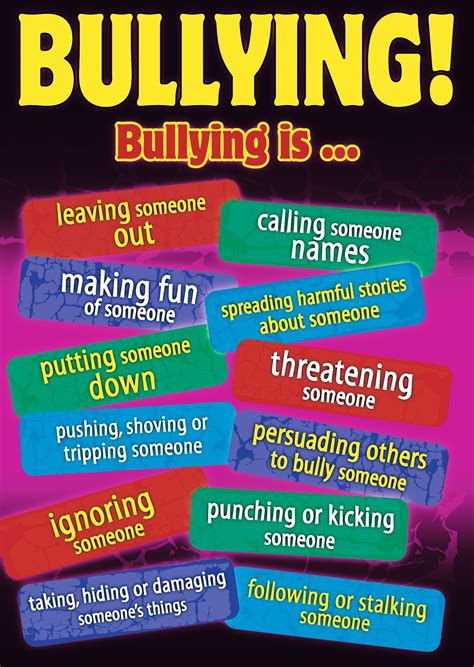 posters on bullying | Bullying posters, Bullying, Anti bullying