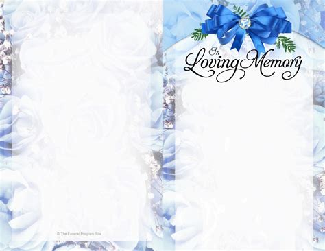 Funeral Program Template Floral Memorial Program Template Word Pages