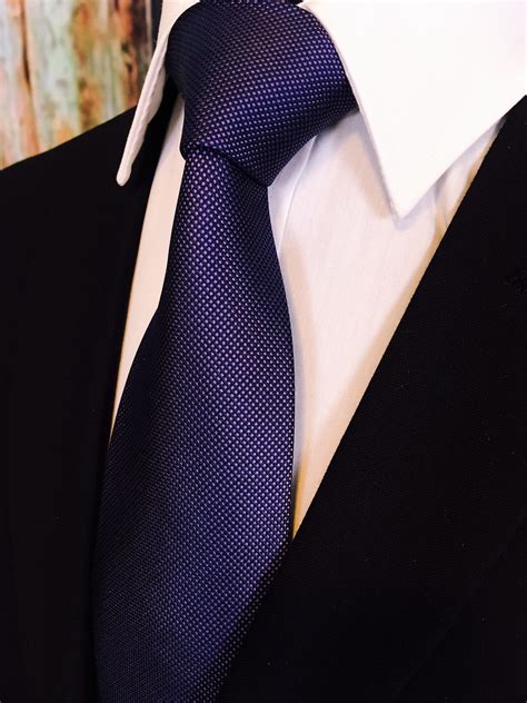 Groomsmen Ties Navy Blue Silk Necktie