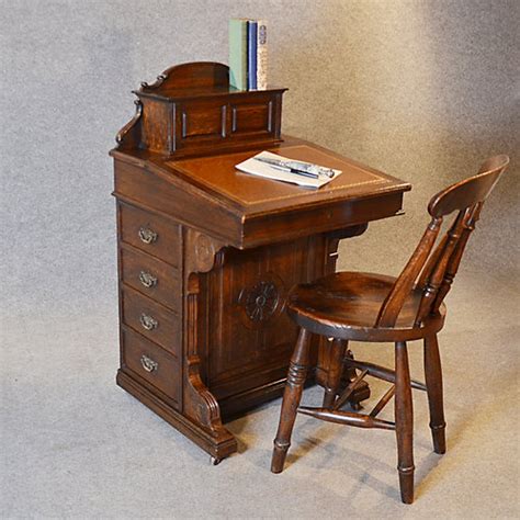 Antique Davenport Desk Victorian English Oak Antiques Atlas