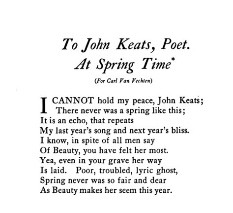 The Poets Poet Poems Written To For And About Keats The Keats