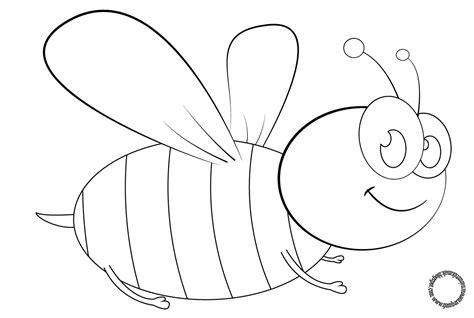 16 Gambar Mewarnai Binatang Lebah Yang Lucu Dan Menarik Ayo Mewarnai
