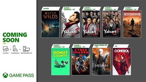 The xbox and bethesda e3 2021 showcase gave us a fantastic collection of new games coming to the xbox series x in 2021 and beyond, and so many are also coming to xbox game pass! Lista de Xbox Game Pass de enero de 2021: 'Yakuza', 'Cyber ...