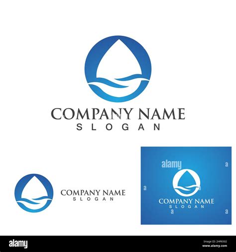 Water Drop Logo Template Vector Stock Vector Image And Art Alamy