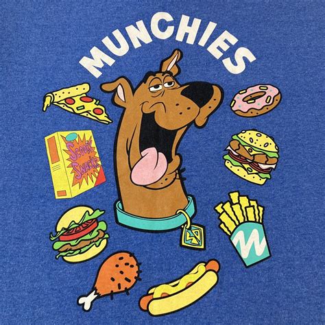 Scooby Doo Mens T Shirt Scooby Head Surrounded By Munchies Hanna Barbera Size Xl Ebay