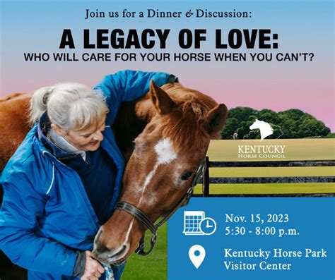 Kentucky Horse Council Who Will Care For Your Horse When You Cant