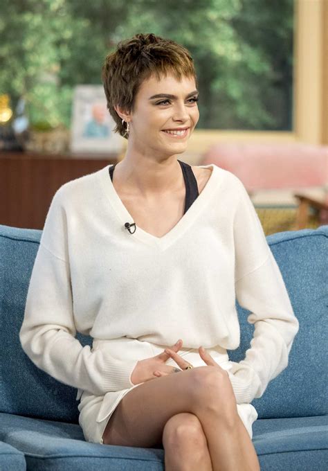 Cara Delevingne Makes An Appearance On This Morning Tv Show In London
