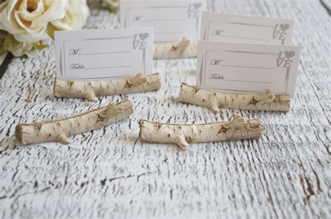 Birch Branch Place Card Holders Wedding place card holders | Etsy | Place card holders wedding 