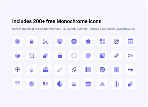 Free Monochrome Icons Free Design Resources
