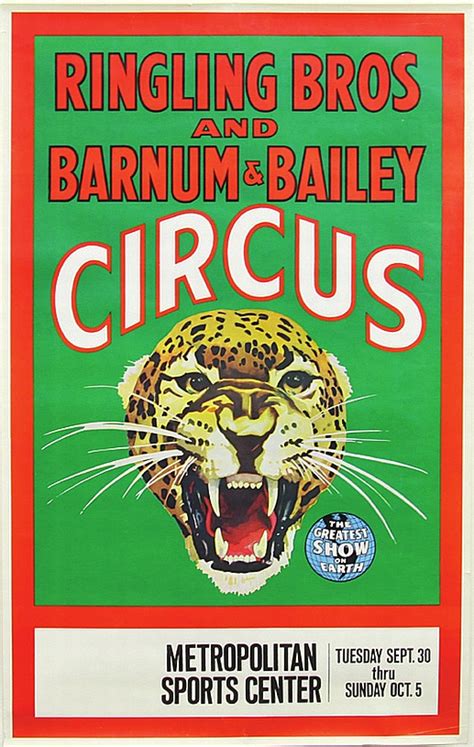 Poster Ringling Bros And Barnum Bailey Circus At Modernist