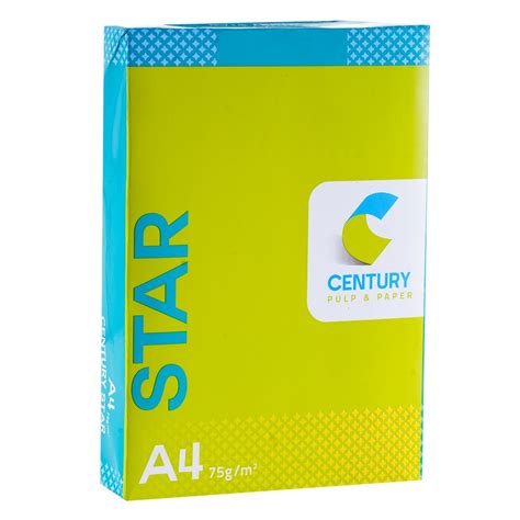 White Century Paper A4 Size 210 X 297 Mm Packaging Type Boxpaper