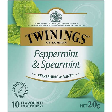 Twinings Peppermint And Spearmint Tea Bags 10 Pack Woolworths