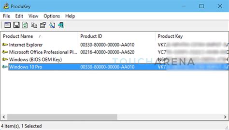 How To Find Windows 10 Product Key Touch Arena