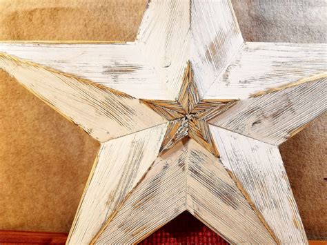 Rustic Barn Star Large Wood Star Home Decor Farmhouse Etsy