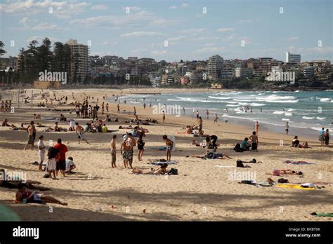 At The Beach In Manly Suburb Of Northern Sydney New South Wales