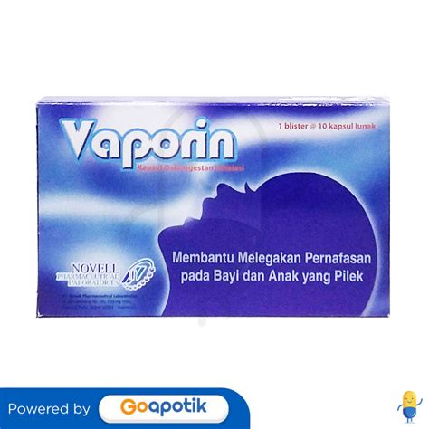 Vaporin Box 10 Kapsul Kegunaan Efek Samping Dosis Dan Aturan Pakai