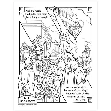 The Crucifixion Of Christ Coloring Page Printable